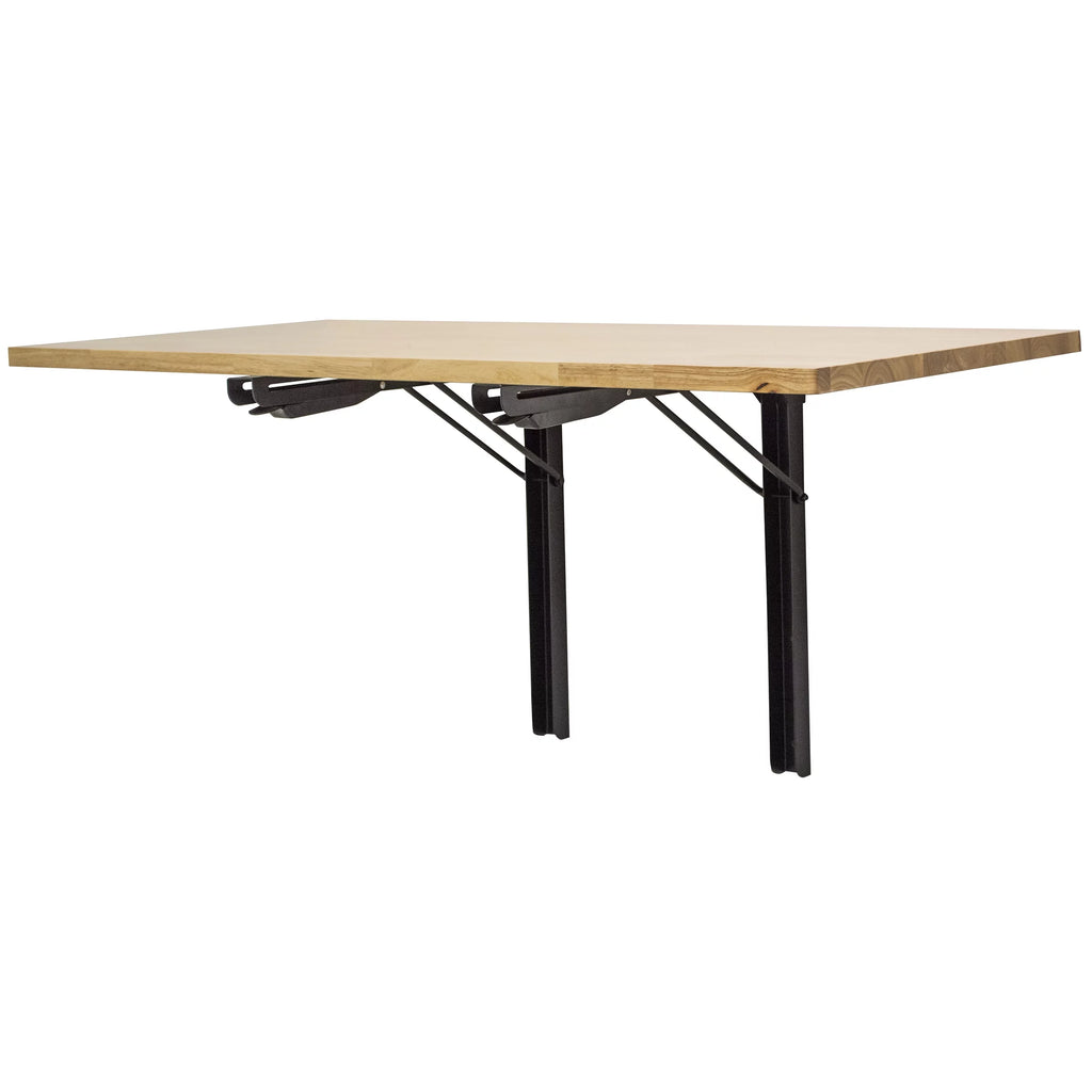 Wall Mounted Folding Steel Hardwood Workbench W789