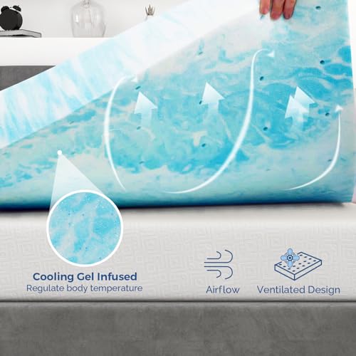 3 Inch Gel Memory Foam Mattress Topper Full A53121