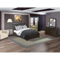 3 Pc Bedroom Set with Platform Bed Mirror and 6 Drawer Dresser T48707