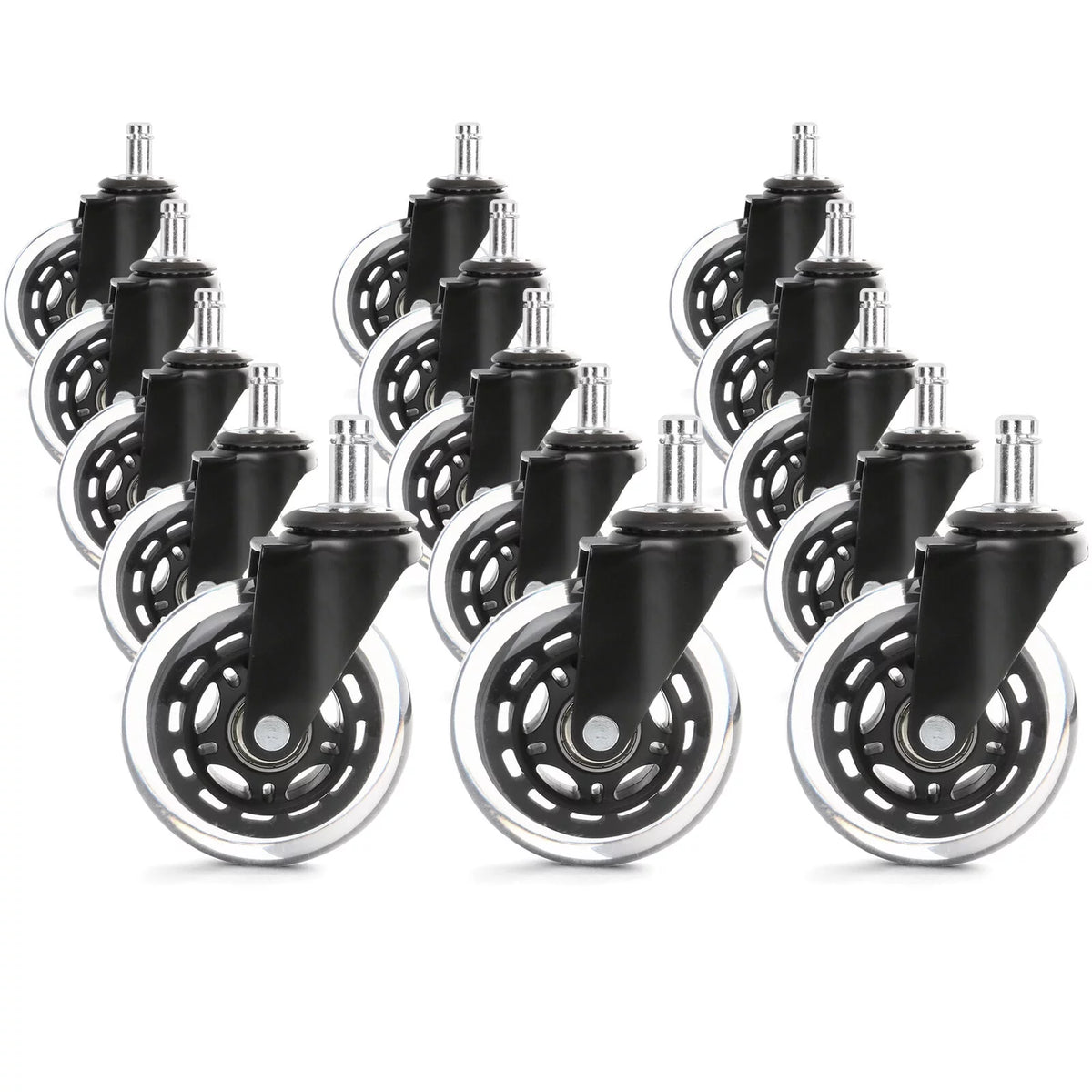 Heavy Duty Rubber Chair Casters 15Pcs J195