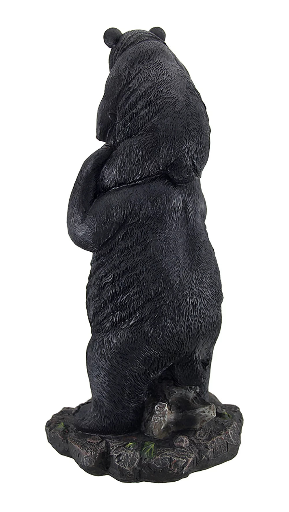 Bear Cub Statue and Solar LED Lantern D11744