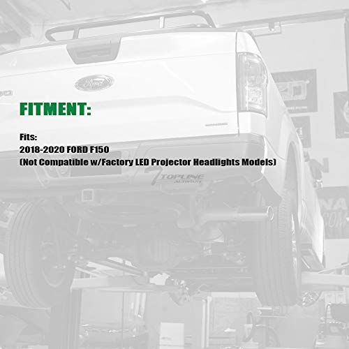 Compatible With 2018-2020 Ford F150 Black Full LED Projector Headlights P66226