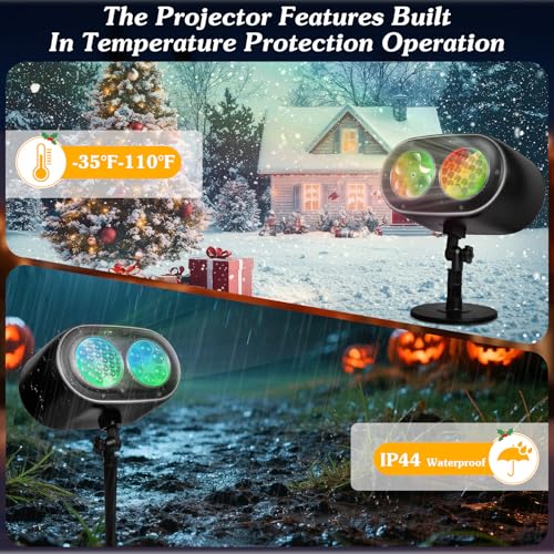 Halloween Projector Lights with 19 HD 3D Ocean Wave Effects M56057