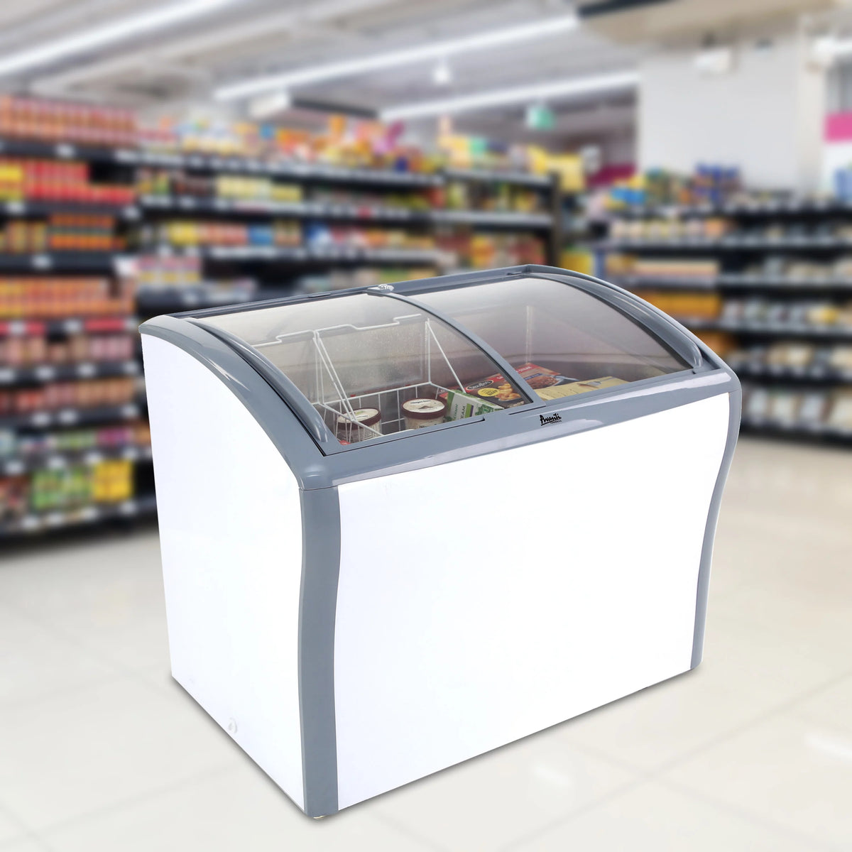 9.5 cu. ft. Glass Top Freezer or Refrigerator White G91333