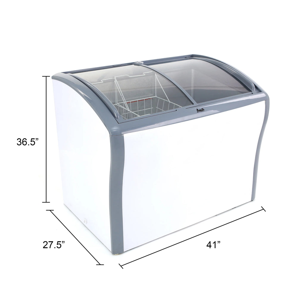 9.5 cu. ft. Glass Top Freezer or Refrigerator White G91333