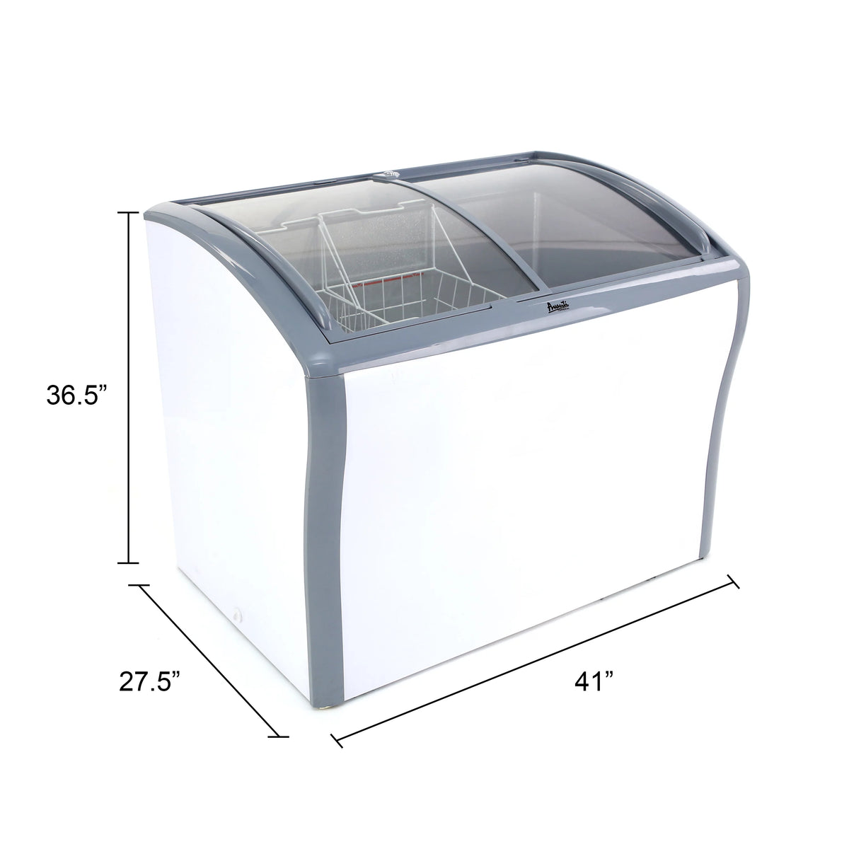 9.5 cu. ft. Glass Top Freezer or Refrigerator White G91333