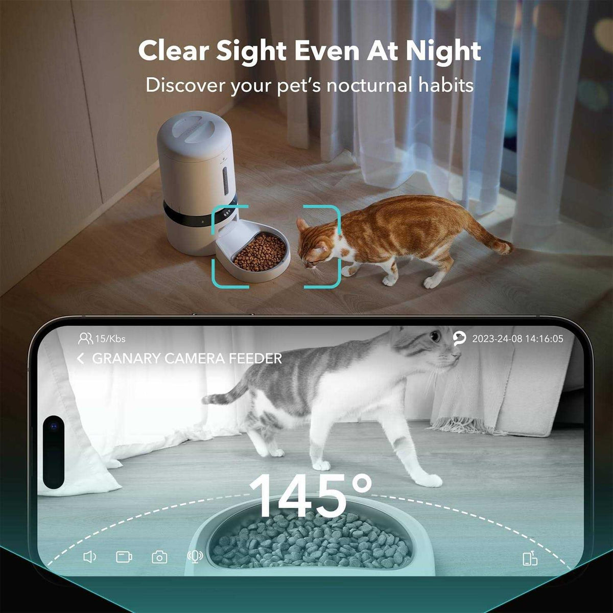 Automatic Cat Feeder with Camera R9094