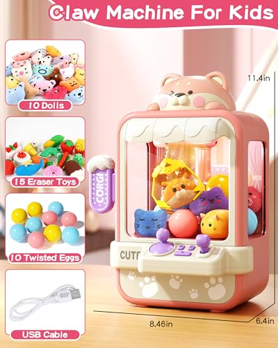 Mini Claw Machine with Music and 35 Mini Toys R388