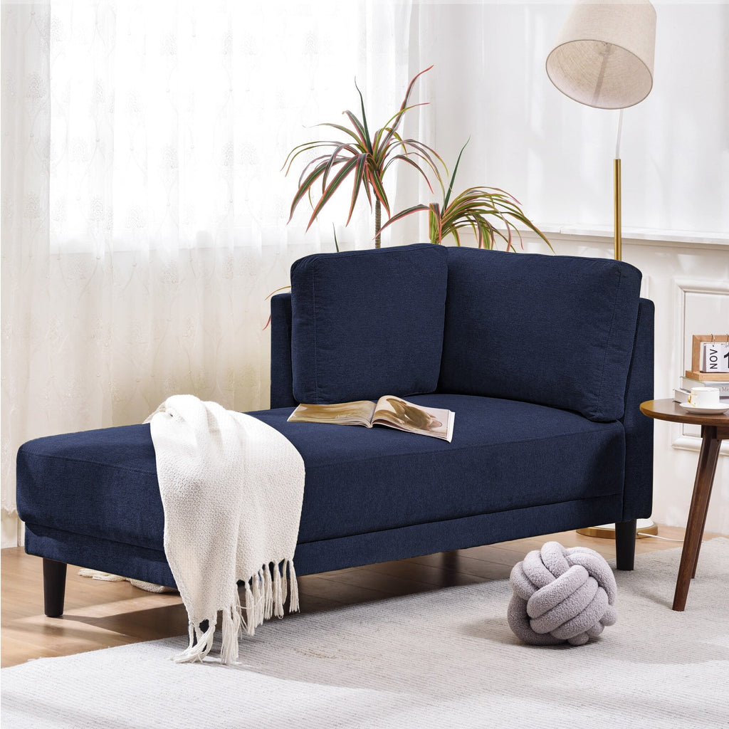 Grey Upholstered Corner Lounge Chair U817