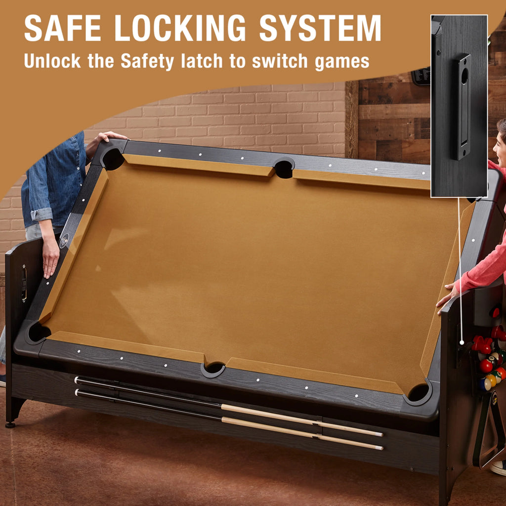 7' Pool Air Hockey Table Tennis Table E2621