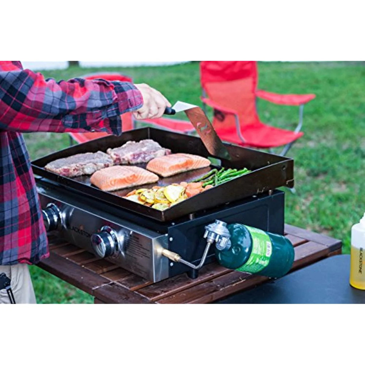22 inch Black Tabletop Griddle C3382